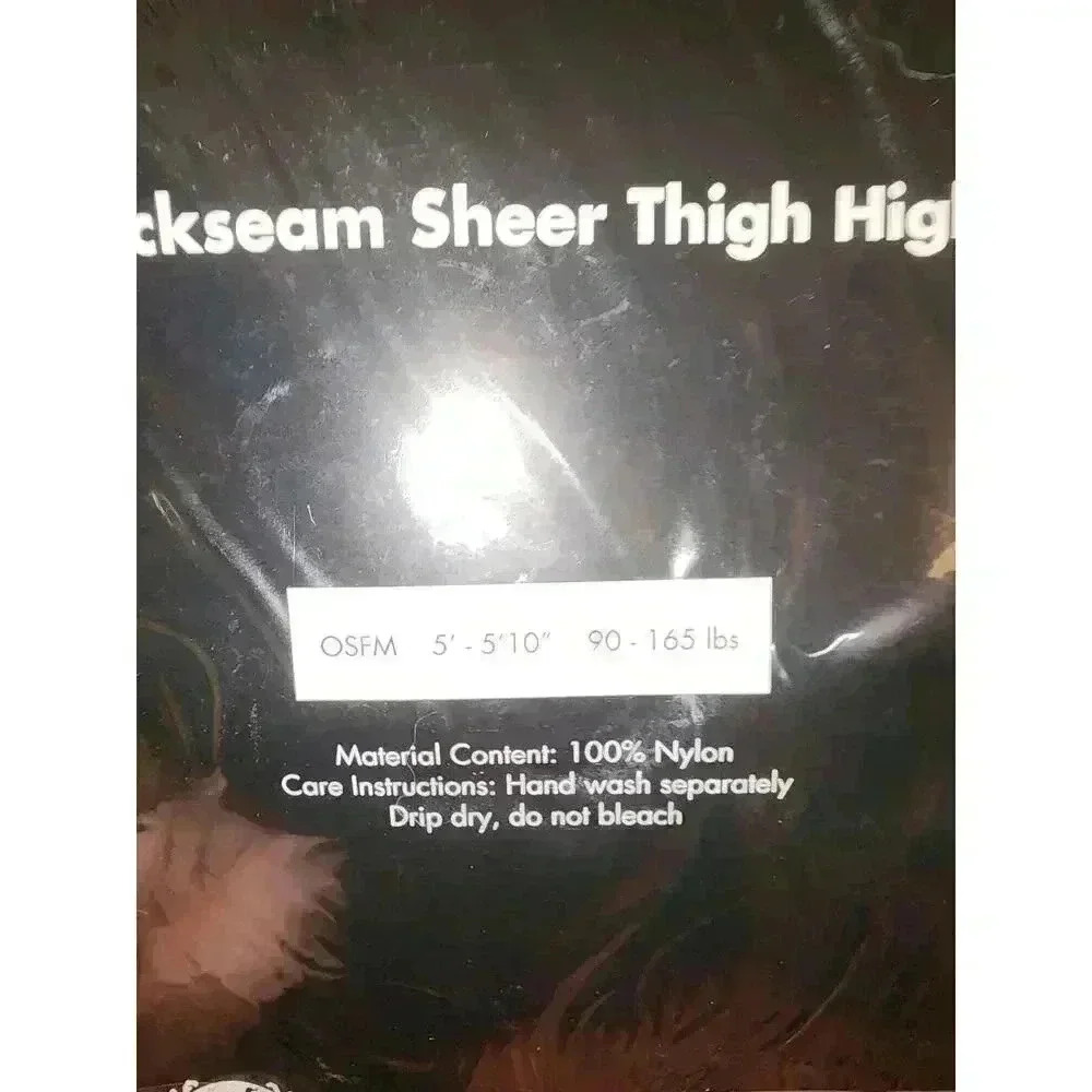 Backseam Sheer Thigh Highs - Picture 2 of 2